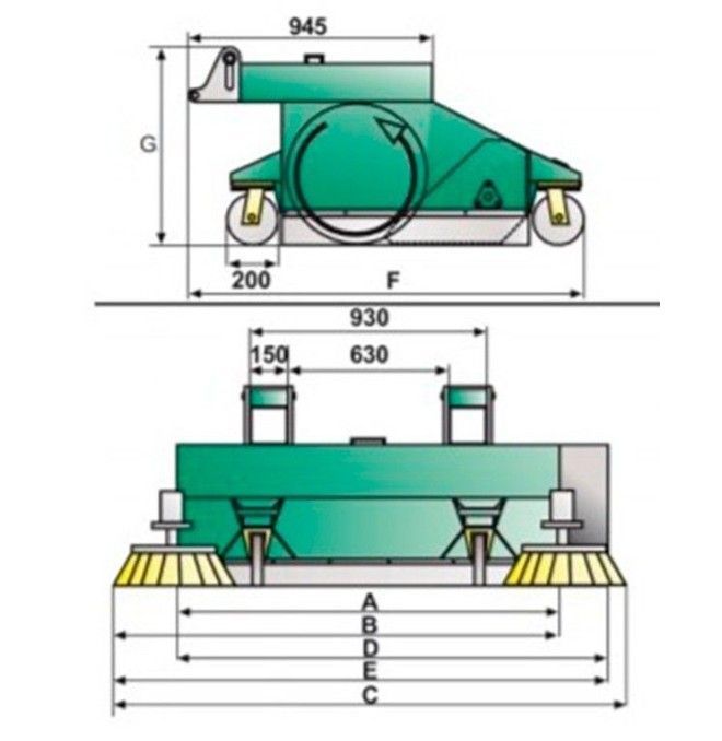 Varredores e Escovas--Varredor Industrial TY-1200