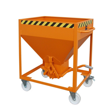 Silo Container, pintado, amarillo naranja