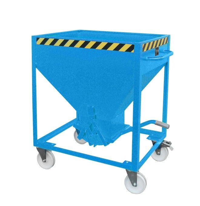 Tilting Container-Silo Container, painted, Light blue