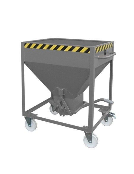Tilting Container--Silo Container, painted, gray mouse