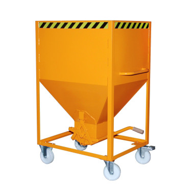 Silo Container, pintado, Amarillo naranja