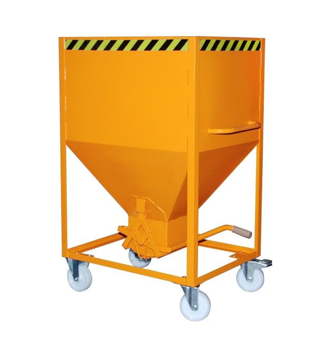 Silo Container, pintado, Amarillo naranja