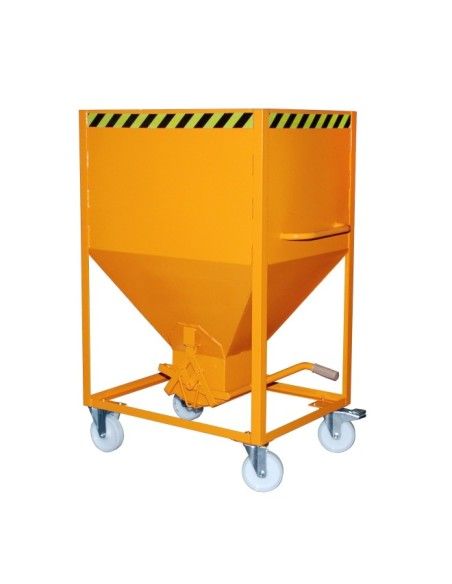 Kippbehälter--Silo Container, lackiert, Orange Gelb