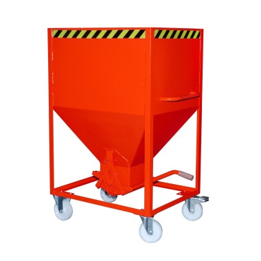 Silo Container, pintado, Rojo fuego
