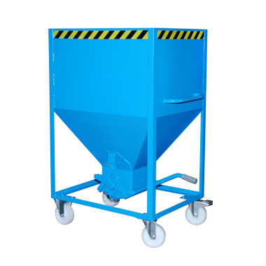 Silo Container, pintado, Azul claro