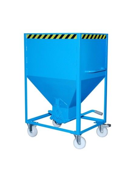 Silo Container, pintado, Azul claro