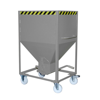 Recipiente Inclinável--Silo Container, pintado, cinza rato