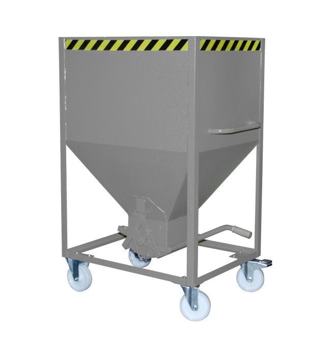 Kippbehälter--Silo Container, lackiert, graue Maus