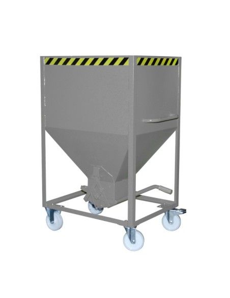 Tilting Container--Silo Container, painted, gray mouse