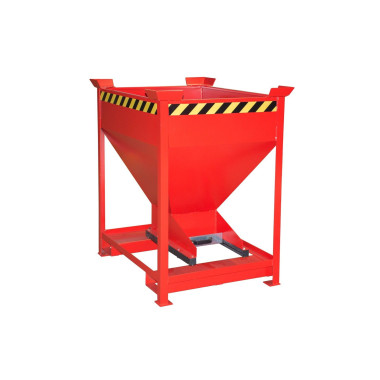 Silo Container, pintado, rojo fuego