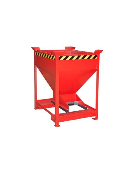 Recipiente Inclinável-Silo Container, pintado, fogo vermelho