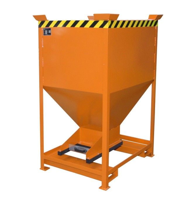 Silo Container, pintado, Amarillo naranja