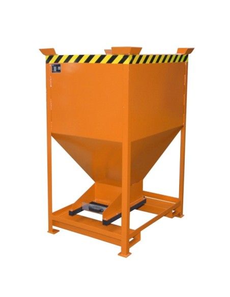 Tilting Container--Silo Container, painted, Orange Yellow