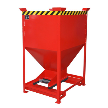 Silo Container, pintado, rojo fuego