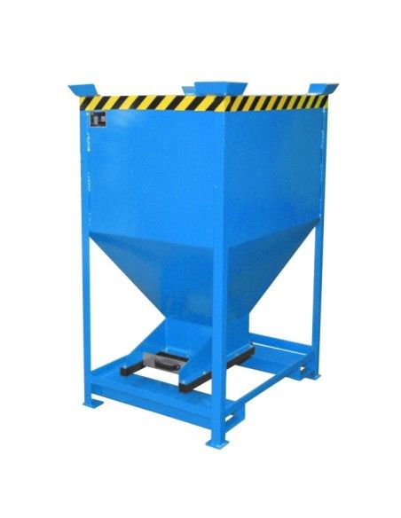 Bacs Basculants-Conteneur Silo, peint, bleu clair