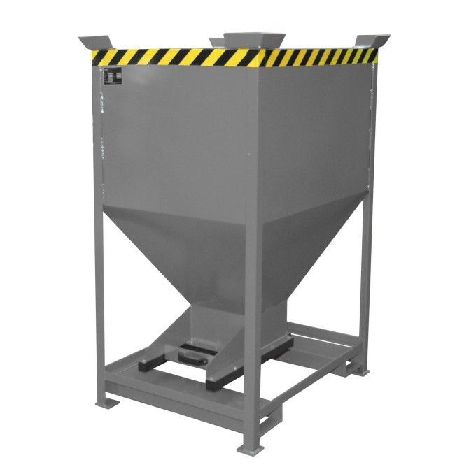 Kippbehälter--Silo Container, lackiert, graue Maus