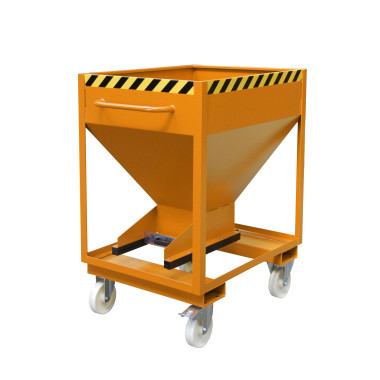Silo Container, pintado, Amarillo naranja