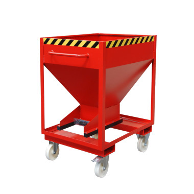 Silo Container, pintado, rojo fuego