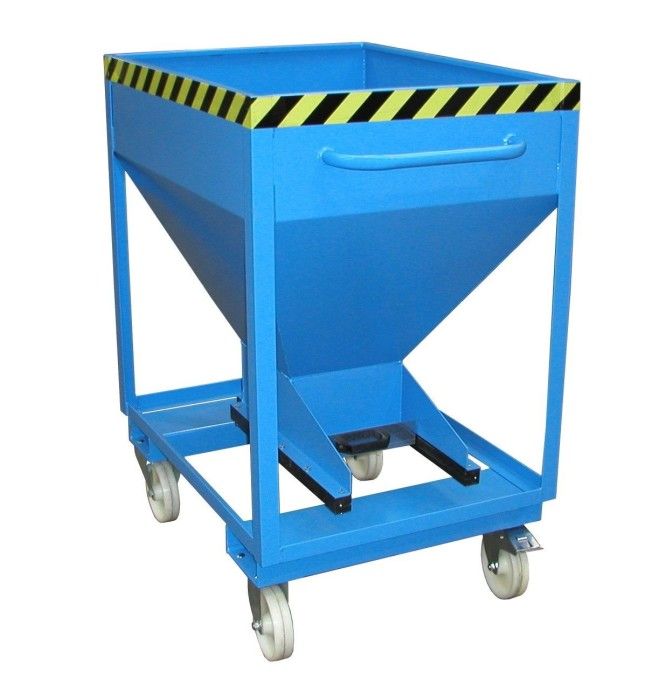 Tilting Container-Silo Container, painted, Light blue