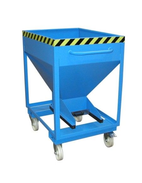 Tilting Container-Silo Container, painted, Light blue