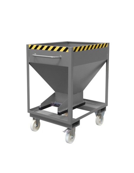 Bacs Basculants--Silo Container, peint, souris grise