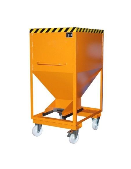 Recipiente Inclinável--Silo Container, pintado, amarelo laranja