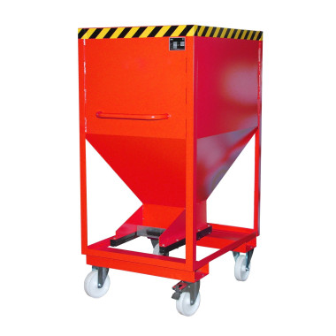 Silo Container, pintado, rojo fuego