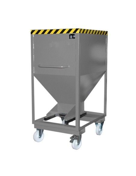 Tilting Container--Silo Container, painted, gray mouse