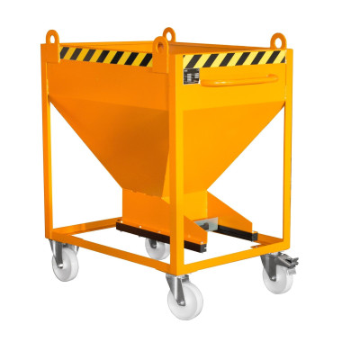 Silo Container, pintado, Amarillo naranja