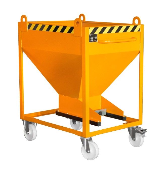 Tilting Container--Silo Container, painted, Orange Yellow