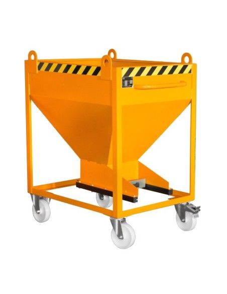 Silo Container, pintado, Amarillo naranja