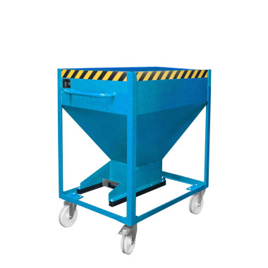 Tilting Container-Silo Container, painted, Light blue