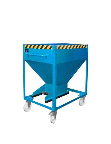 Tilting Container-Silo Container, painted, Light blue