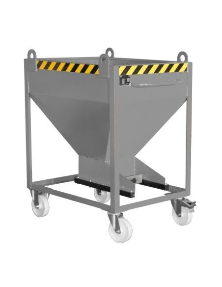 Tilting Container--Silo Container, painted, gray mouse