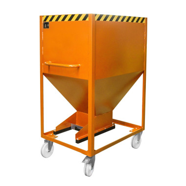 Silo Container, pintado, Amarillo naranja