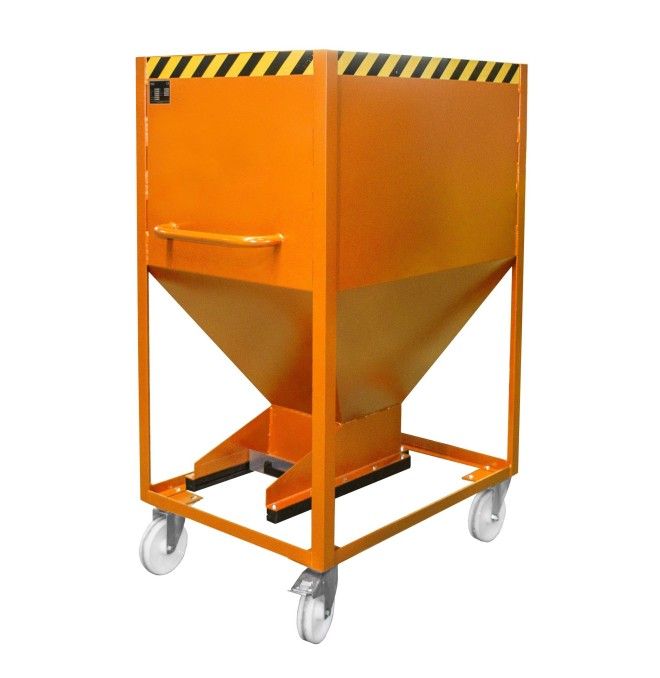 Silo Container, pintado, Amarillo naranja