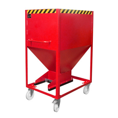 Silo Container, pintado, Rojo fuego