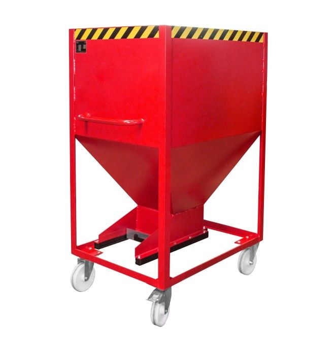 Kippbehälter-Silo Container, lackiert, Rotes Feuer
