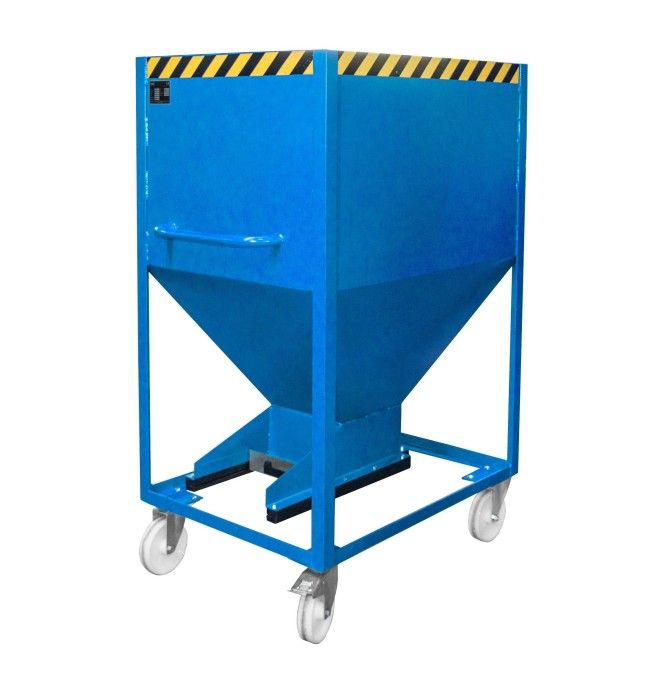 Tilting Container-Silo Container, painted, Light blue