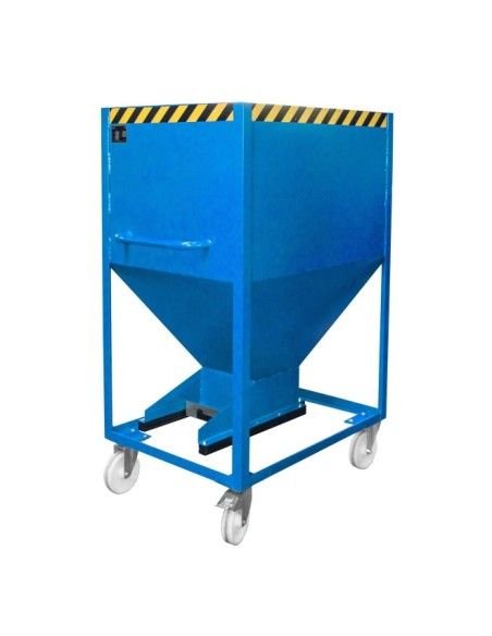 Kippbehälter-Silo Container, lackiert, hellblau