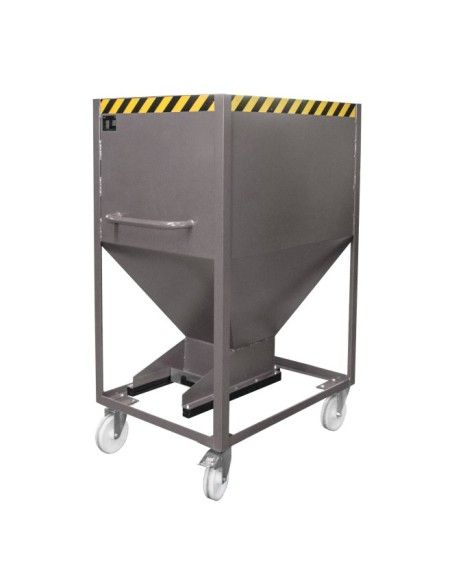 Tilting Container--Silo Container, painted, gray mouse