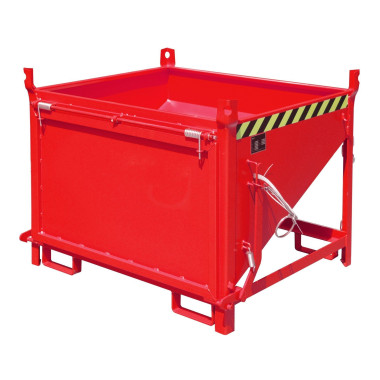 Tilting Container-Silo Container, painted, red fire