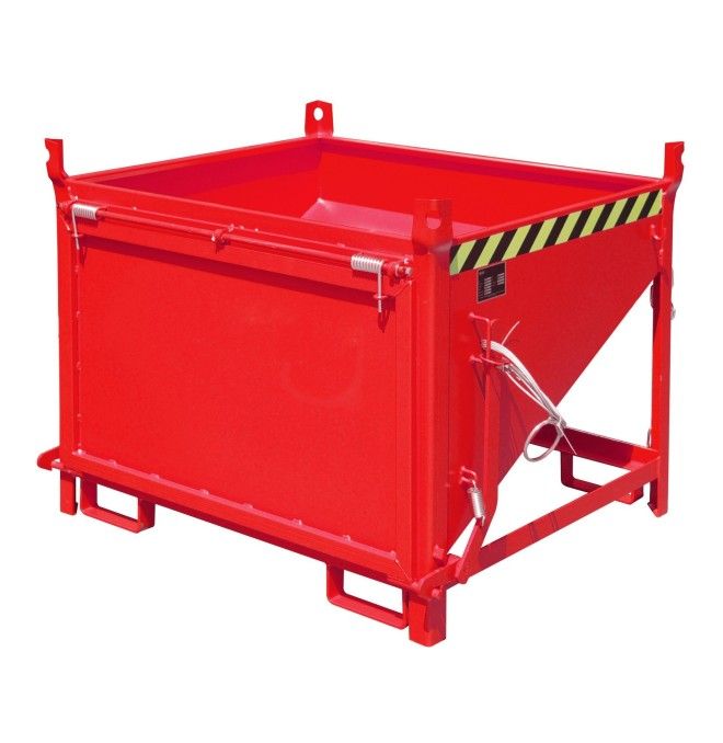 Silo Container, pintado, rojo fuego