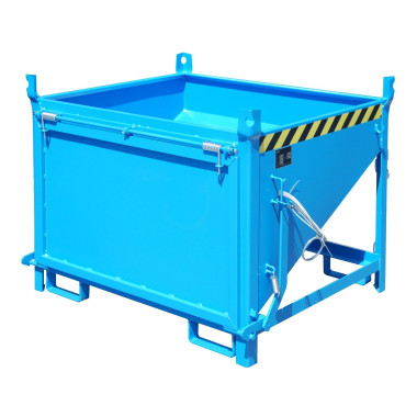 Tilting Container-Silo Container, painted, Light blue