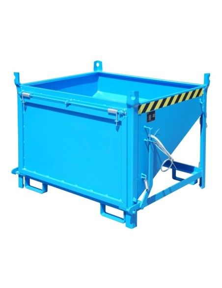 Tilting Container-Silo Container, painted, Light blue