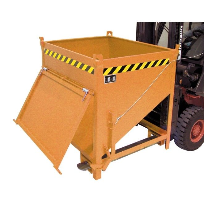 Tilting Container--Silo Container, painted, Orange Yellow