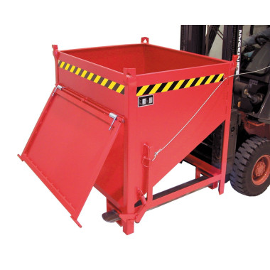 Recipiente Inclinável-Silo Container, pintado, fogo vermelho