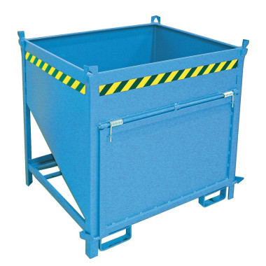 Tilting Container-Silo Container, painted, Light blue