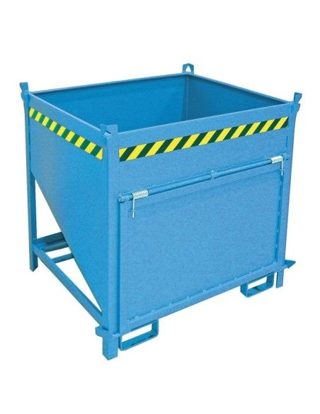 Tilting Container-Silo Container, painted, Light blue