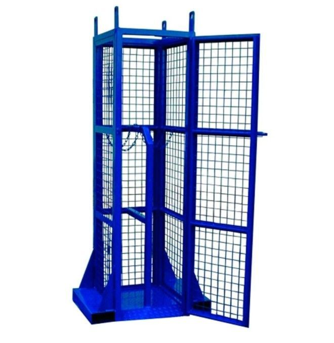 Carregar lâmpadas e tambores..-Jaula para carregar 4 garrafas de solda